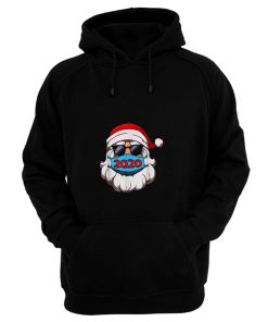 Santa In Sunglasses Wearing Mask Hoodie