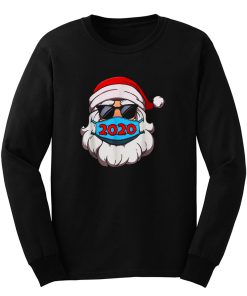 Santa In Sunglasses Wearing Mask Long Sleeve