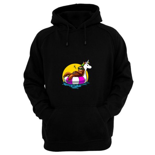 Sloth Riding Unicorn Hoodie