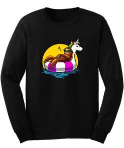 Sloth Riding Unicorn Long Sleeve