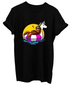 Sloth Riding Unicorn T Shirt