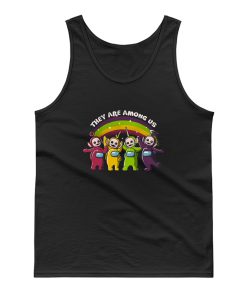 They Are Among Us Funny Teletubbies Game Impostor Tank Top