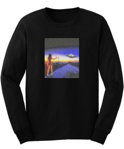 Ufo Alien Abduction Girl On The Highway Long Sleeve