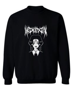 Wednesday Addams Black Metal Sweatshirt