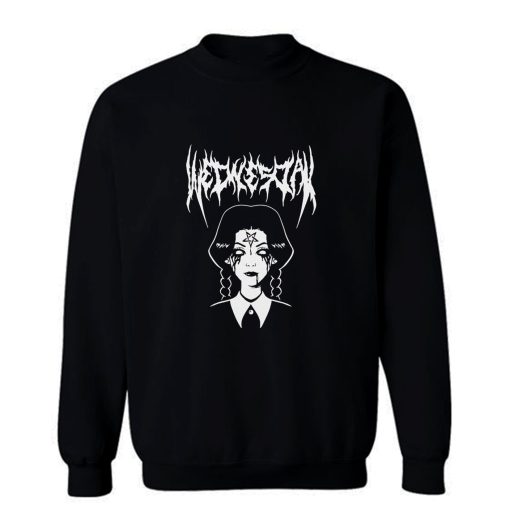 Wednesday Addams Black Metal Sweatshirt
