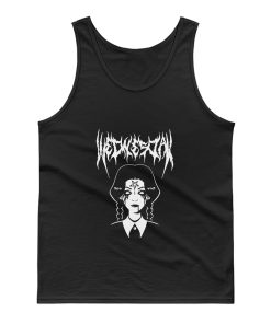 Wednesday Addams Black Metal Tank Top