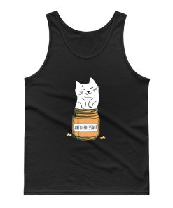 White Cat Fur Antidepressant Tank Top