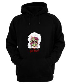 Zombie Einstein Tee Scientist Mustache Genius Blood Halloween Cool Hoodie