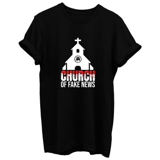 trumpvideo Trumpsman Church Of Fake News Trump Video T Shirt