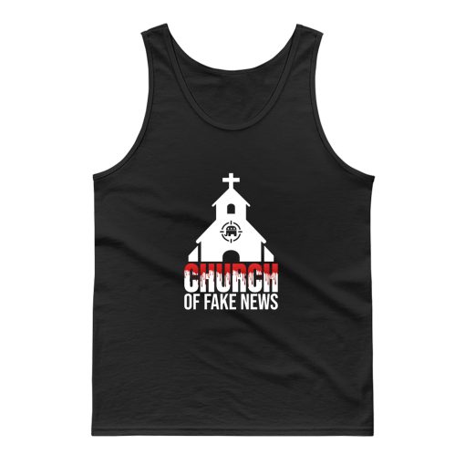 trumpvideo Trumpsman Church Of Fake News Trump Video Tank Top