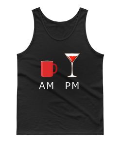 Am Coffee Pm Wine Tank Top