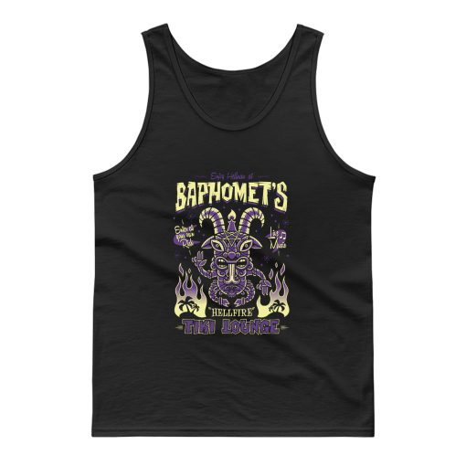 Baphomet Hellfire Tiki Lounge Tank Top