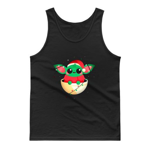 Christmas Cute Baby Yoda Tank Top