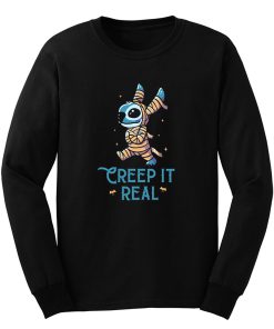 Creep It Real Funny Cute Spooky Stitch Long Sleeve