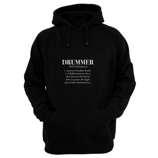 Definition Musican Drums Guitar Bass Rock Band Hoodie