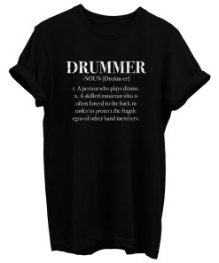 Definition Musican Drums Guitar Bass Rock Band T Shirt