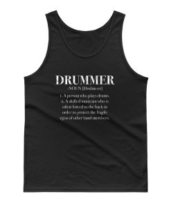 Definition Musican Drums Guitar Bass Rock Band Tank Top