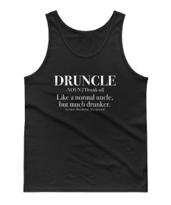 Druncle Uncle Definition Whiskey Beer Tank Top