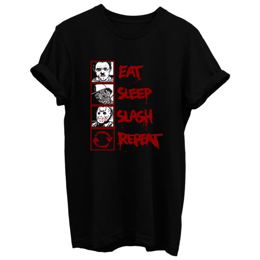 Eat Sleep Slash Repeat T Shirt