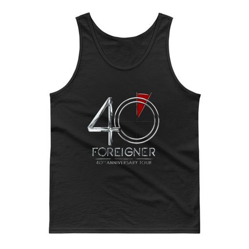 Foreigner 40th Anniversary Tour Tank Top