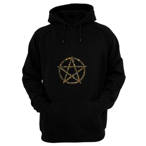 Garden Print Pentagram Hoodie