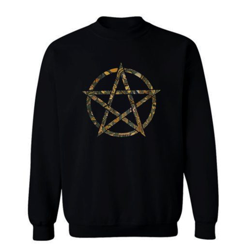 Garden Print Pentagram Sweatshirt