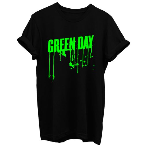 Green Day Green Drip T Shirt