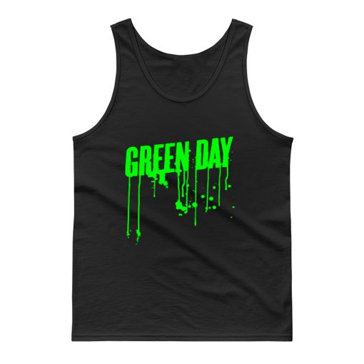 Green Day Green Drip Tank Top