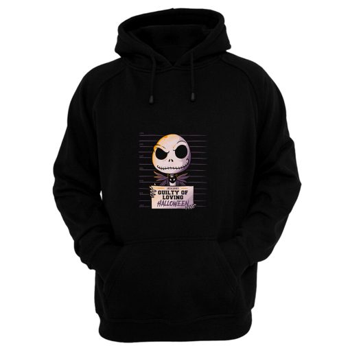 Guilty Jack Cute Skellington Mugshot Hoodie