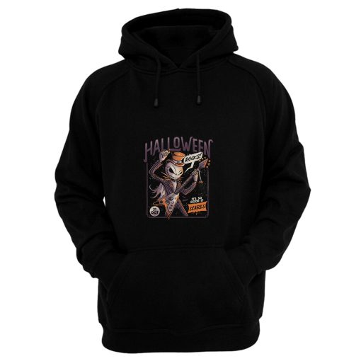 Halloween Rocks Spooky Skellington Rocker Hoodie