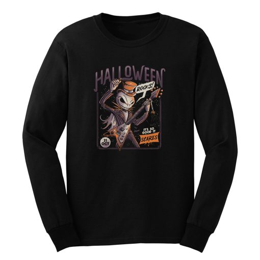 Halloween Rocks Spooky Skellington Rocker Long Sleeve