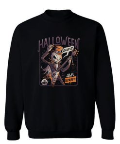Halloween Rocks Spooky Skellington Rocker Sweatshirt