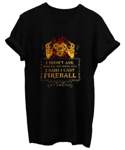 I Didnt Ask How Big The Room Was I Said I Cast Fireball T Shirt