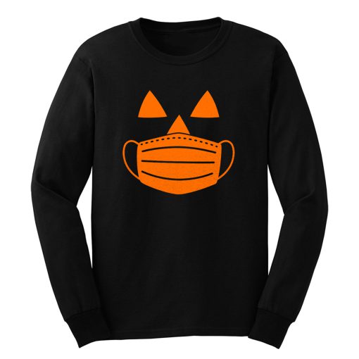 Jack O Lantern Pumpkin With Mask Halloween Costume Long Sleeve