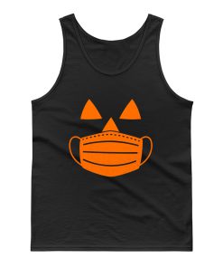 Jack O Lantern Pumpkin With Mask Halloween Costume Tank Top