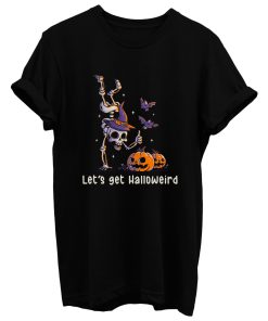 Lets Get Halloweird Funny Spooky Skull Gift For Halloween T Shirt