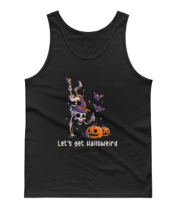 Lets Get Halloweird Funny Spooky Skull Gift For Halloween Tank Top