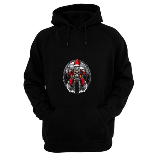 Motorcycle Santa Claus Hoodie