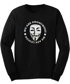 Mr Robot Hacker Illuminati Nwo Mask Face Guy Fawkes Long Sleeve