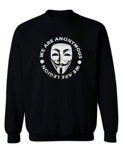 Mr Robot Hacker Illuminati Nwo Mask Face Guy Fawkes Sweatshirt