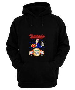 Nathans Famous Hot Dog Since 1916 Eating Contest Stars Hoodie