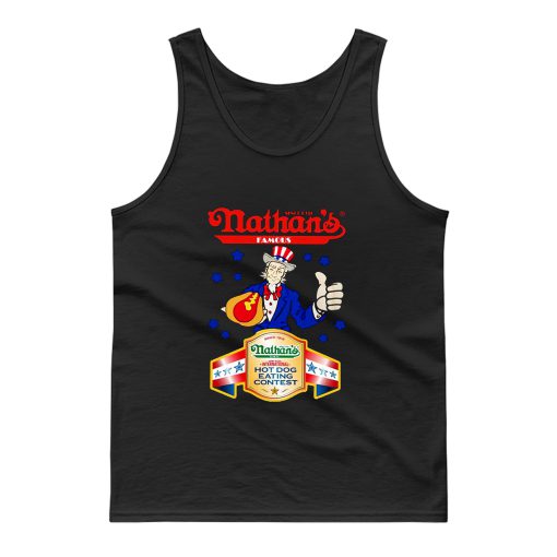 Nathans Famous Hot Dog Since 1916 Eating Contest Stars Tank Top