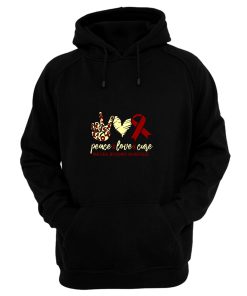 Peace Love Cure Myeloma Awareness Hoodie