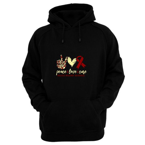 Peace Love Cure Myeloma Awareness Hoodie