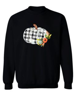 Plaid Pumpkin Floral Sweatshirt