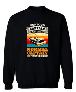 Pontoon Boat Captain Vintage Sweatshirt