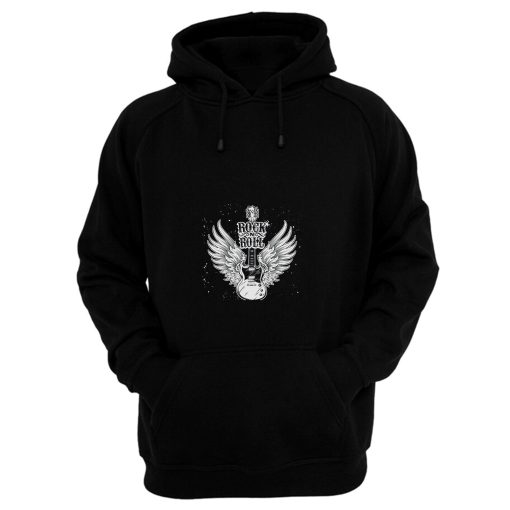 Rock N Roll Wings Guitar Hoodie