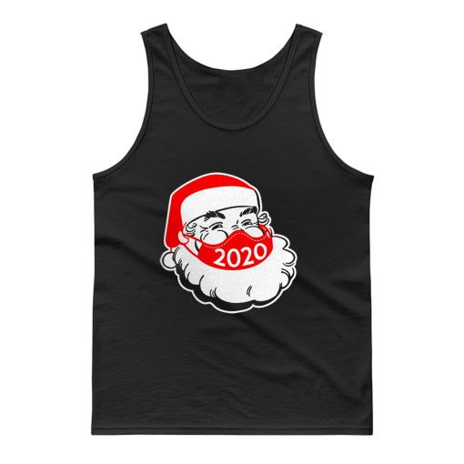 Santa Claus Wearing Face Mask Christmas 2020 Tank Top