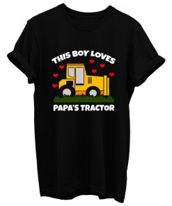 This Boy Loves Papas Tractor T Shirt