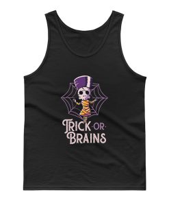 Trick Or Brains Funny Cute Spooky Tank Top